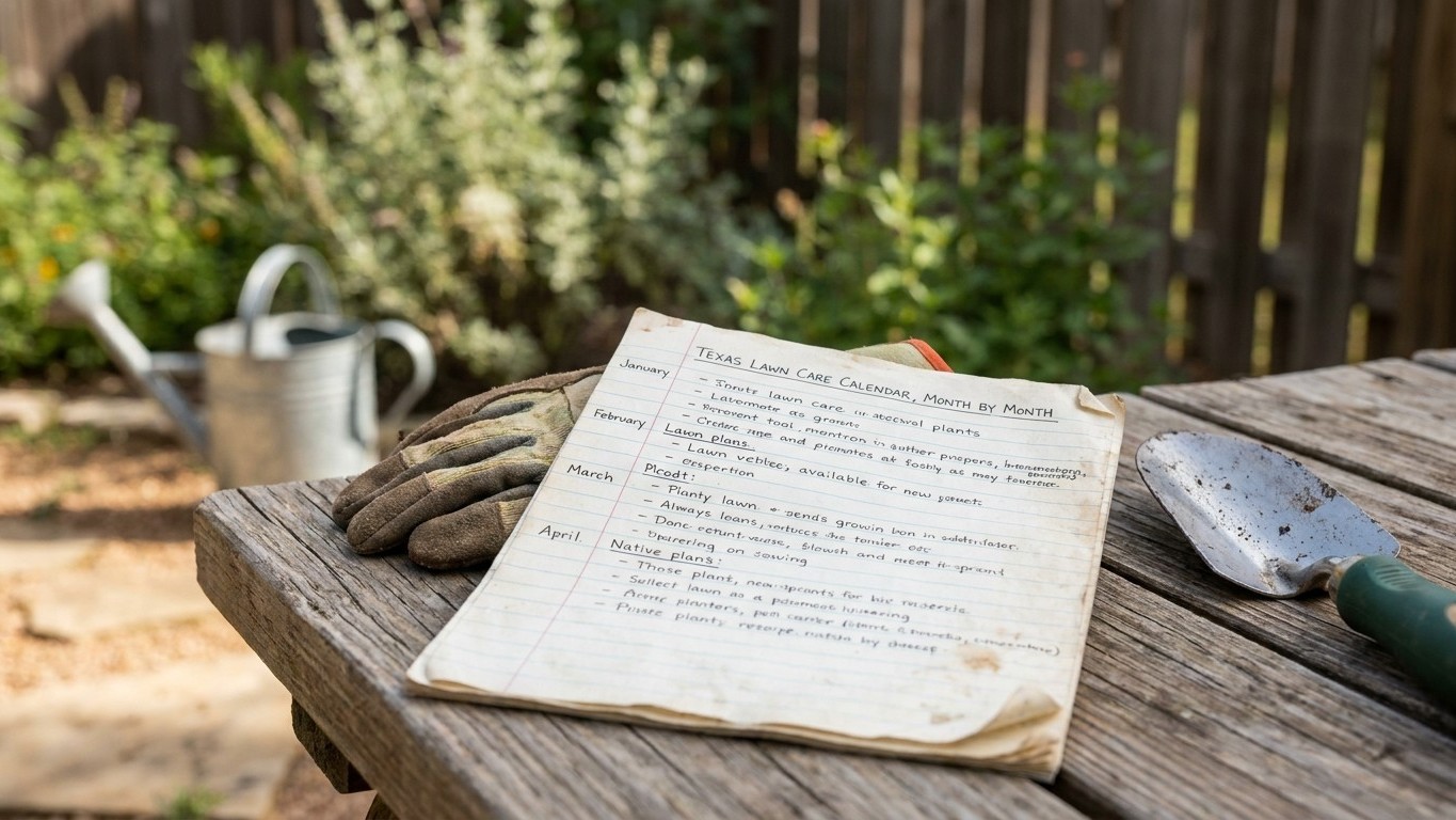The Texas Lawn Care Calendar, Month by Month