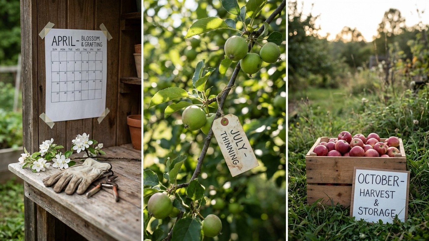 The West Virginia Apple Calendar, Stage by Stage