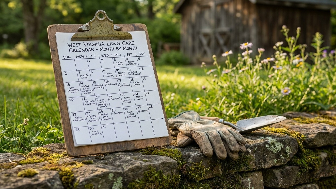 The West Virginia Lawn Care Calendar, Month by Month