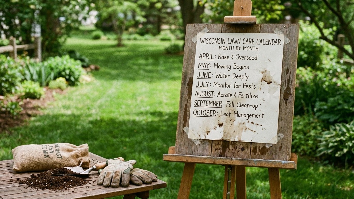 The Wisconsin Lawn Care Calendar, Month by Month