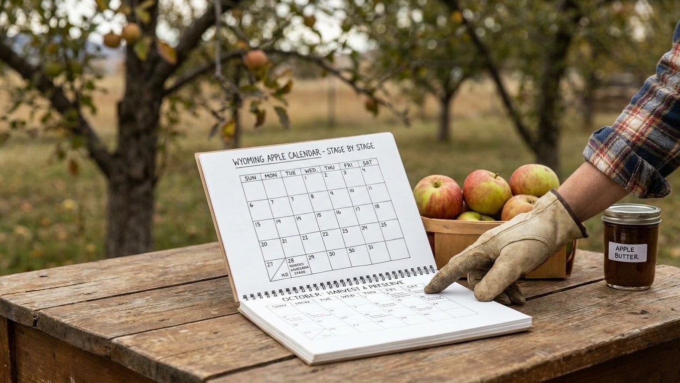 The Wyoming Apple Calendar, Stage by Stage
