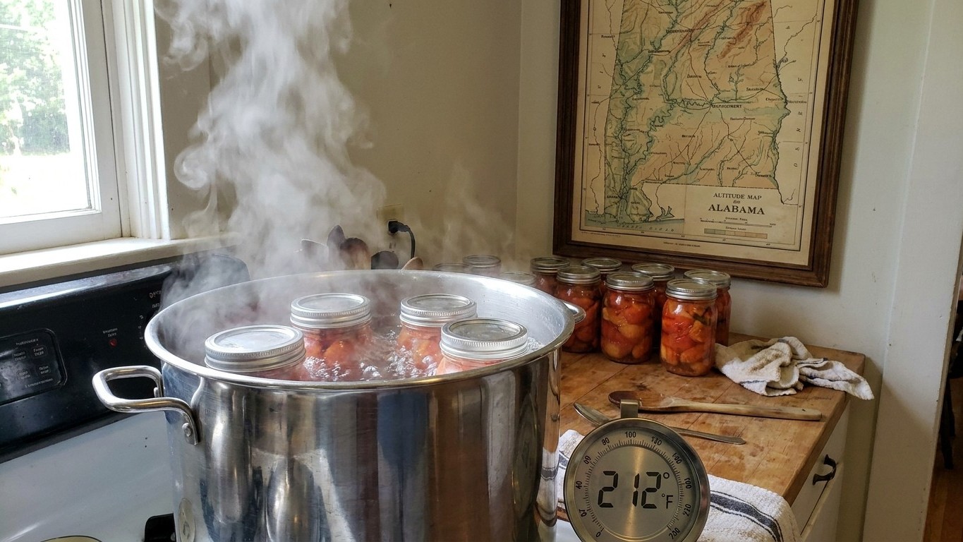 Canning at Altitude in Alabama: What Your Elevation Changes