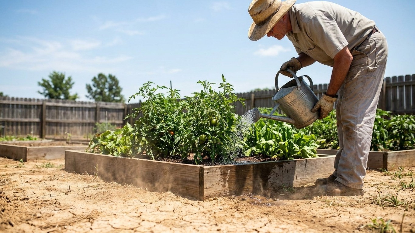 Watering Through a Dry Spell in Alabama