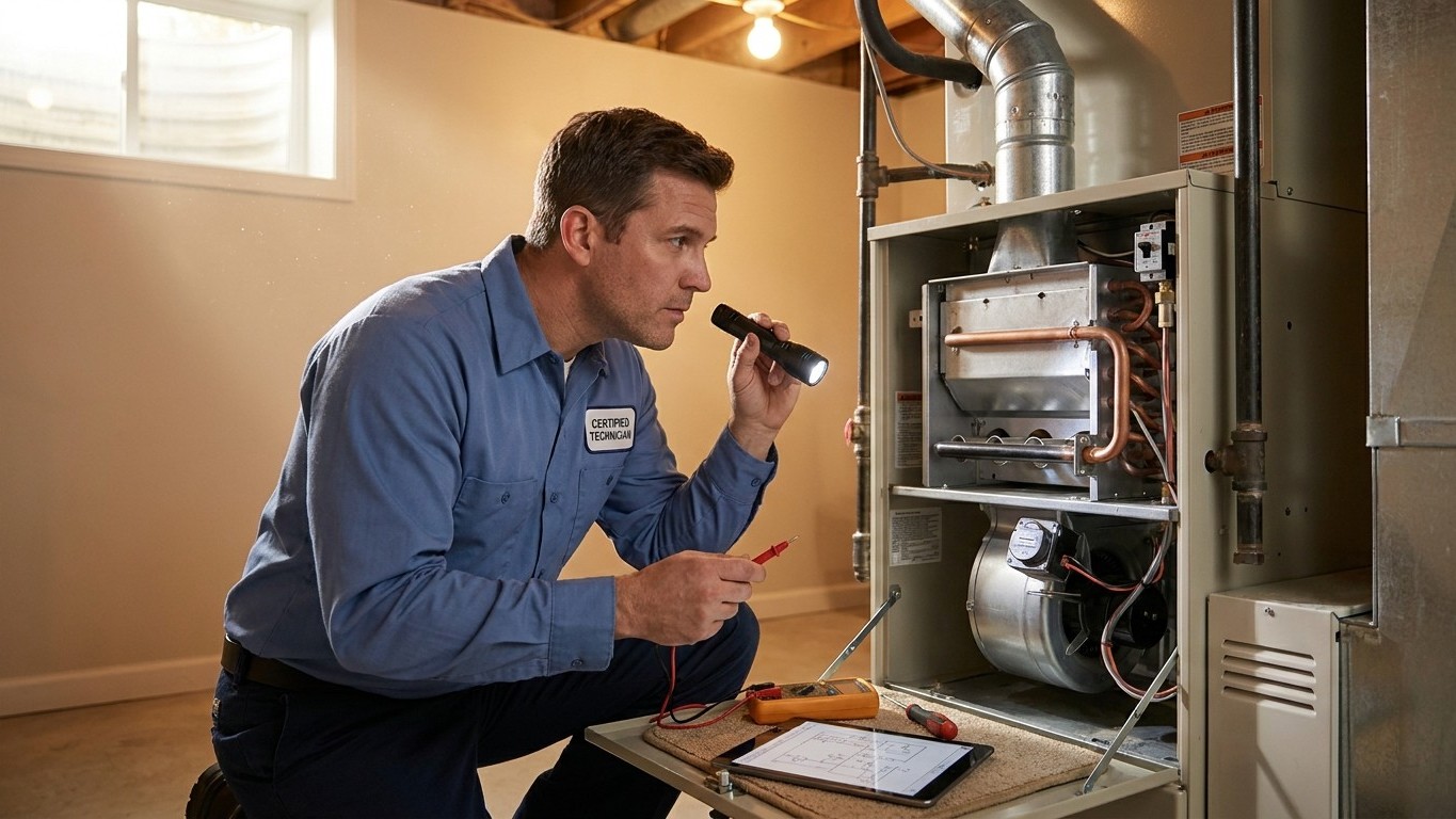 What a Yearly Furnace Service Actually Covers