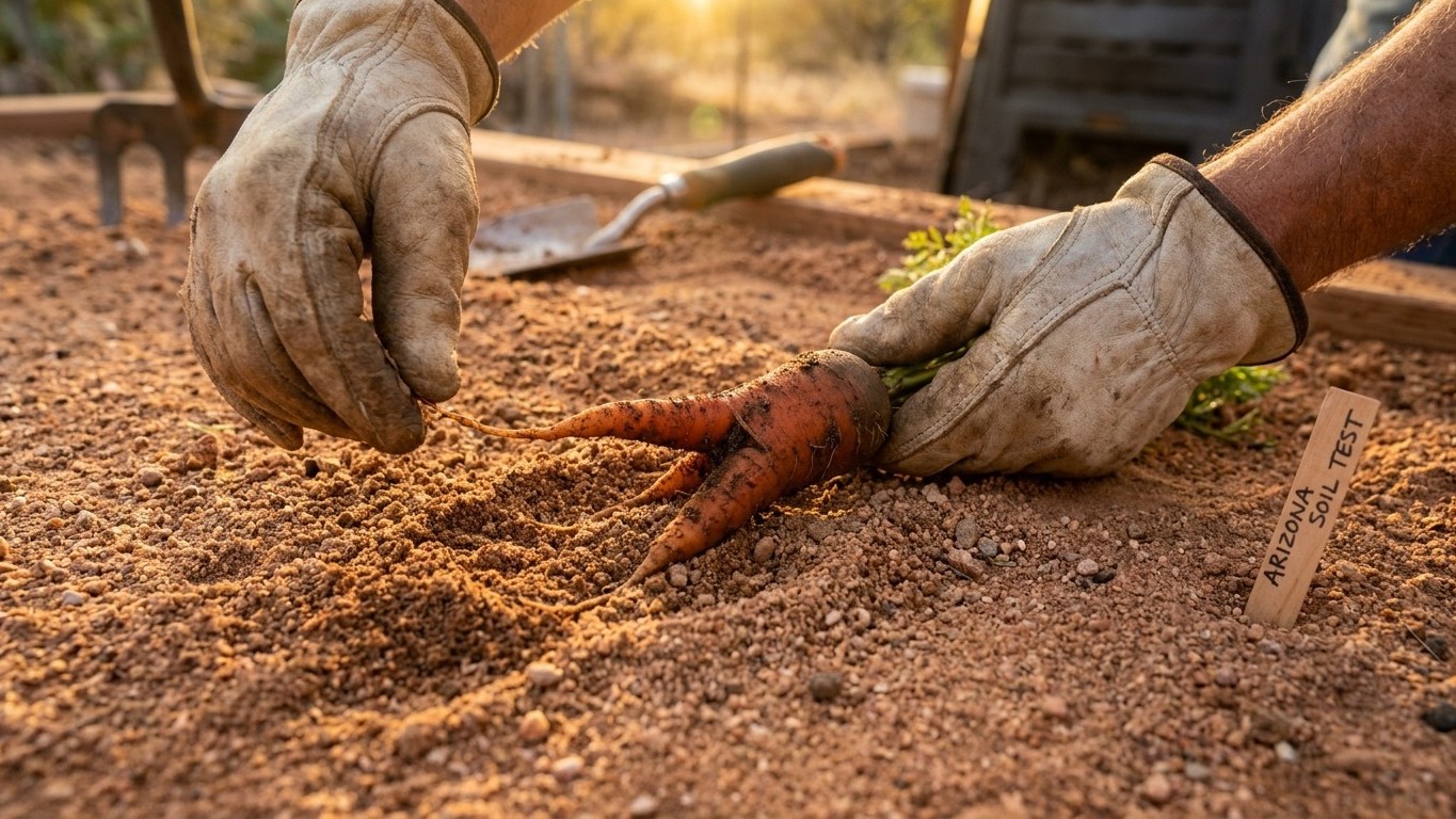 Will Carrots Fork in Arizona Soil?