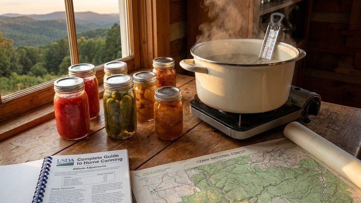 Canning at Altitude in Arkansas: What Your Elevation Changes