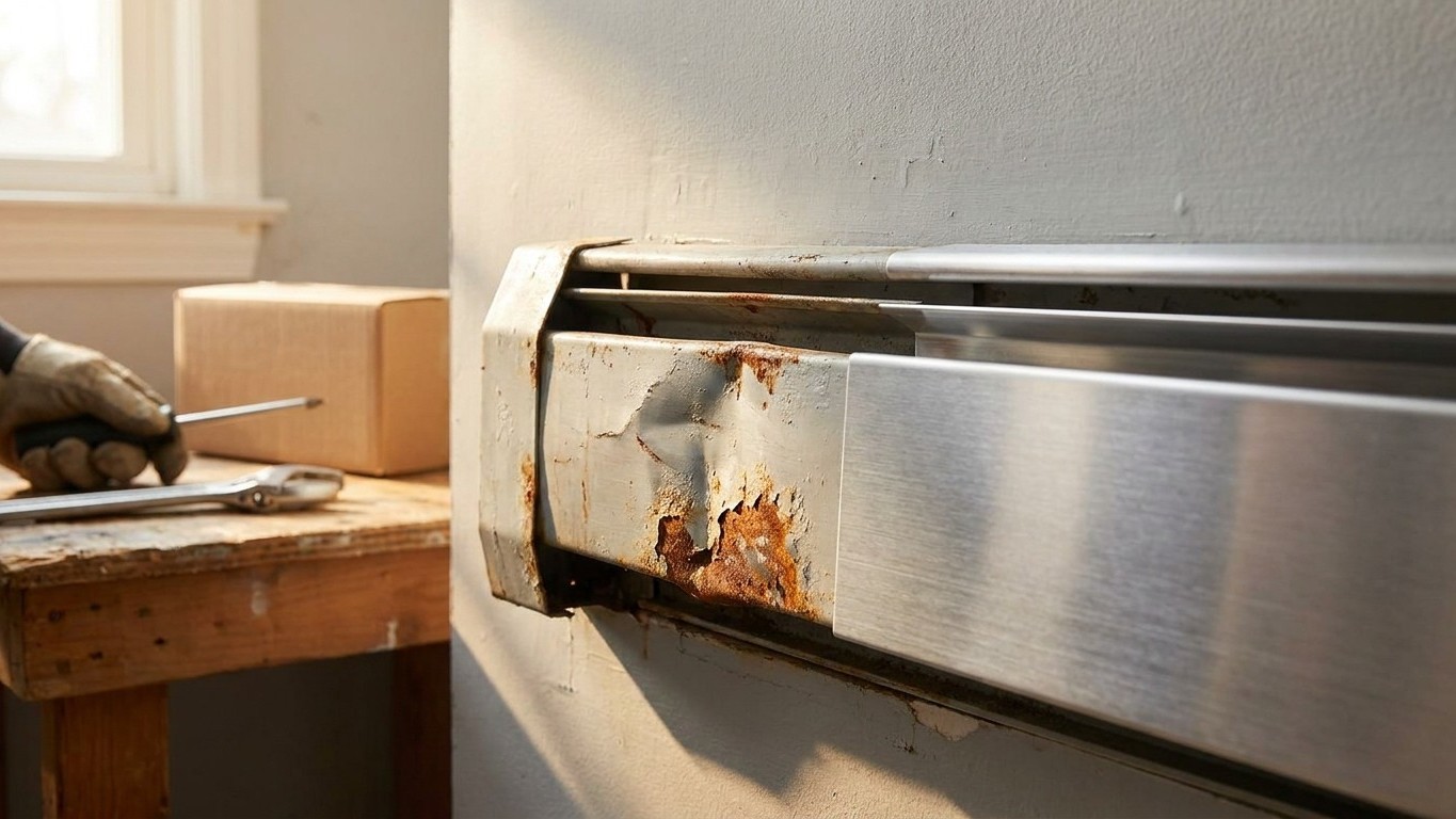 Replacing a Dented or Rusted Baseboard Heater Cover