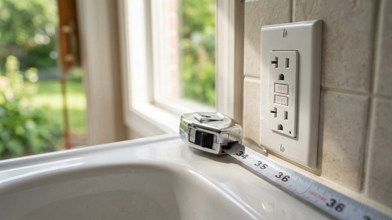 Bathroom Outlets: GFCI, and the 36-Inch Rule