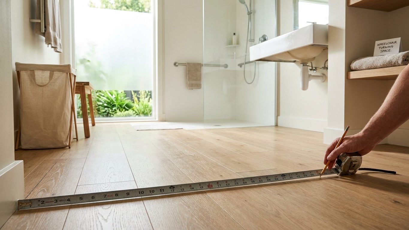Wheelchair Clearances in a Bathroom: 60 Inches to Turn