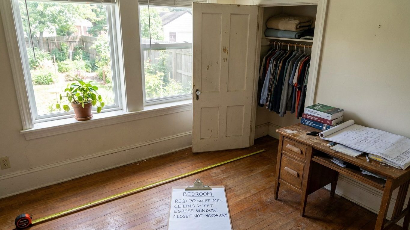 Bedroom Requirements: Size, Ceiling, Egress and the Closet Myth