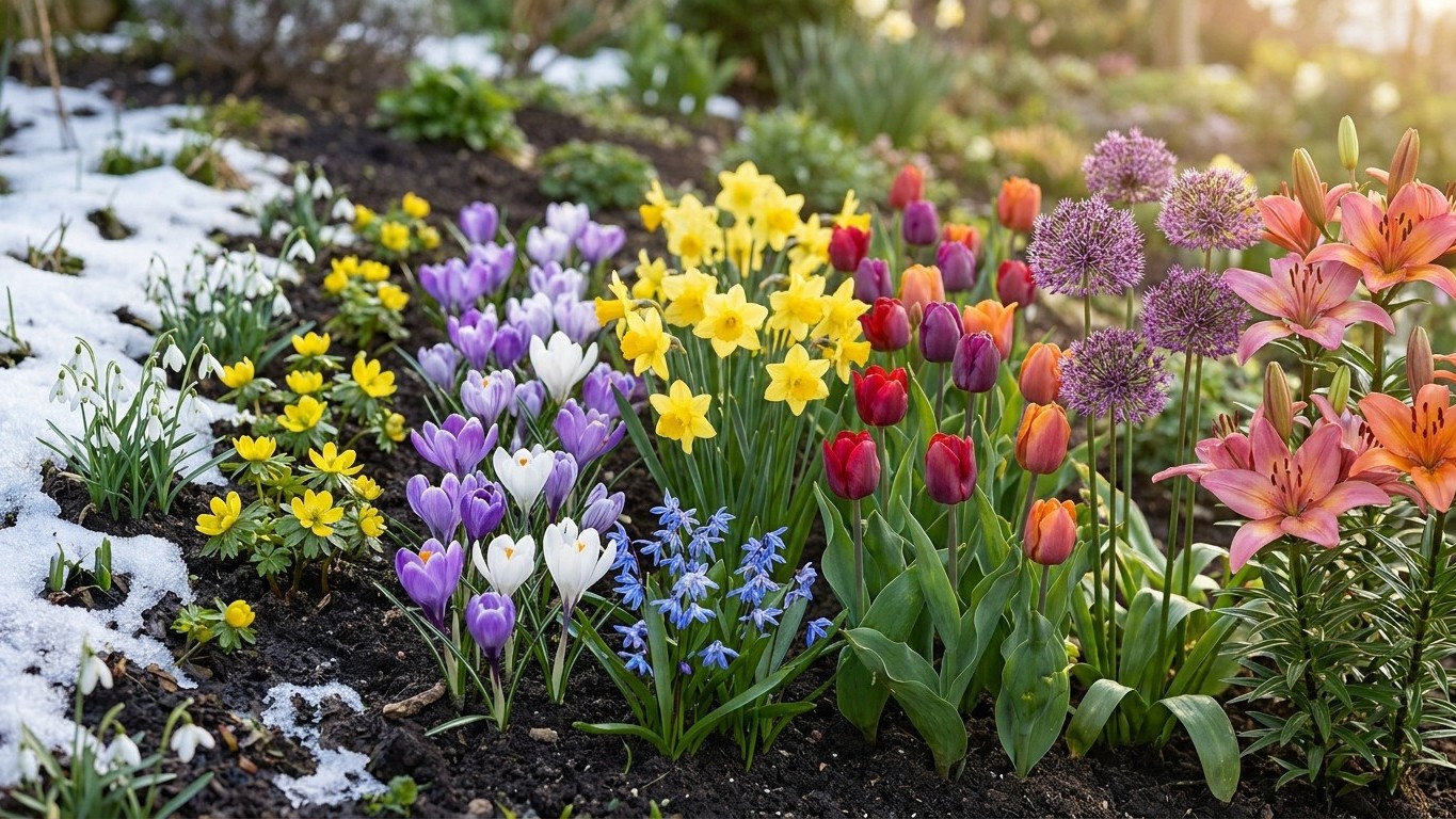 Spring Bulbs in Order of Bloom: Seven Waves From Late Winter to Early Summer