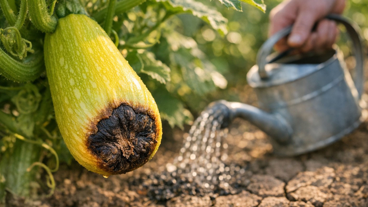 Blossom End Rot in Squash: A Water Problem