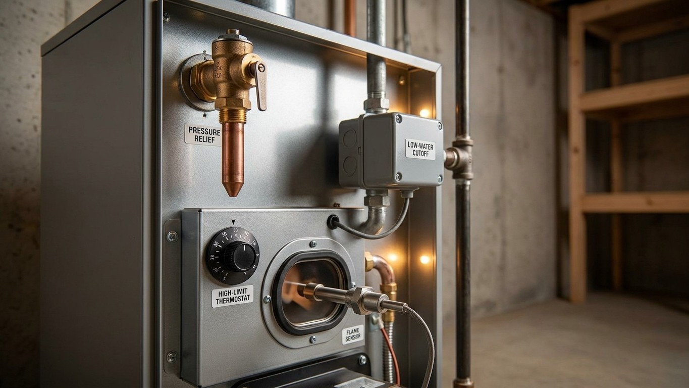 The Safety Devices on a Boiler, and What Each One Stops