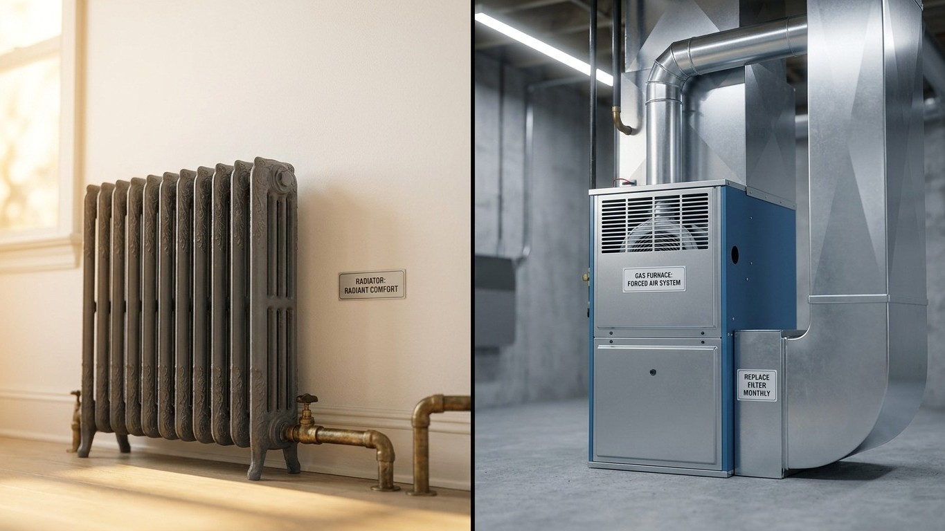 Boiler or Furnace: What Actually Differs