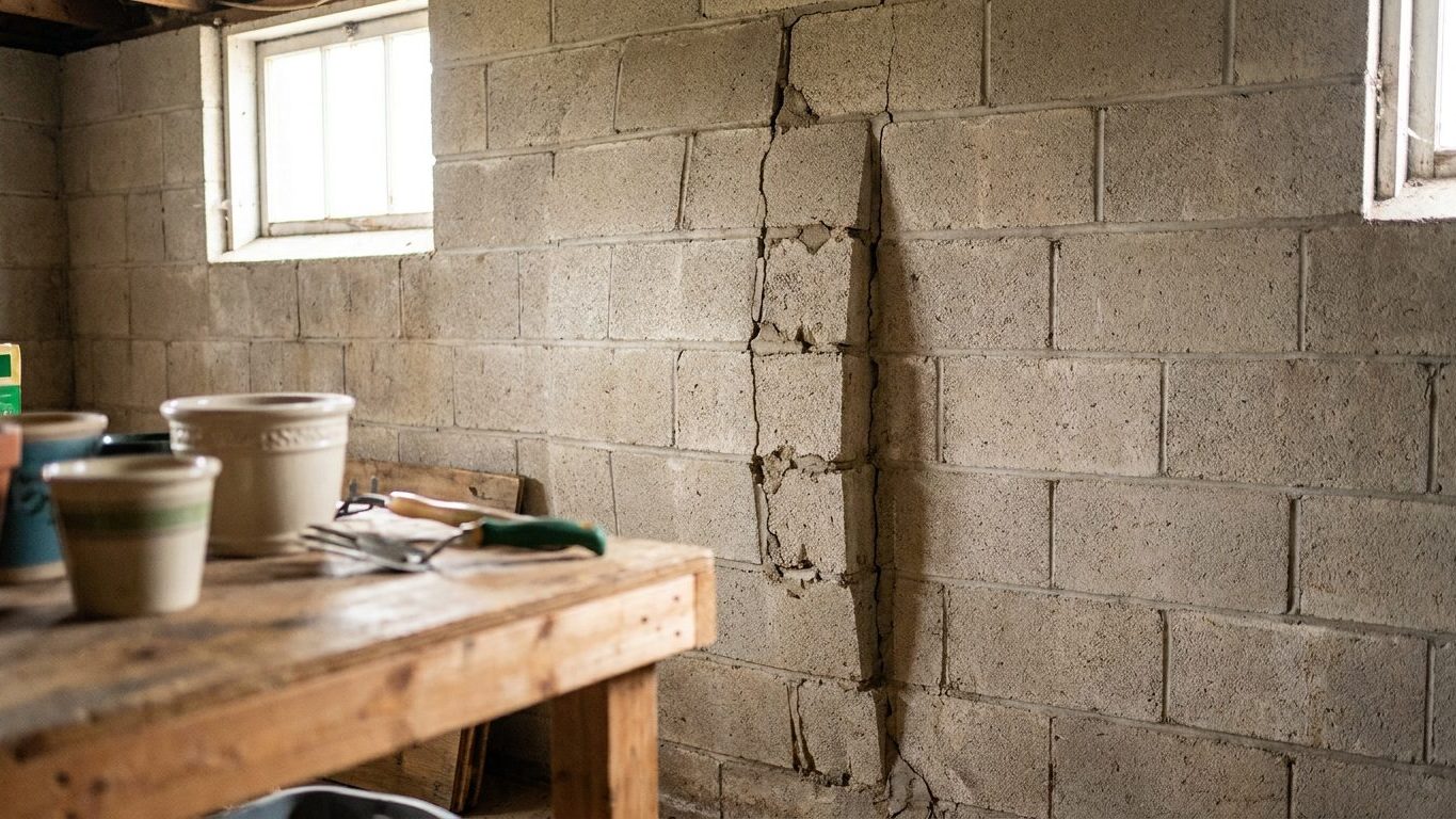 A Basement Wall That Is Bending Inward