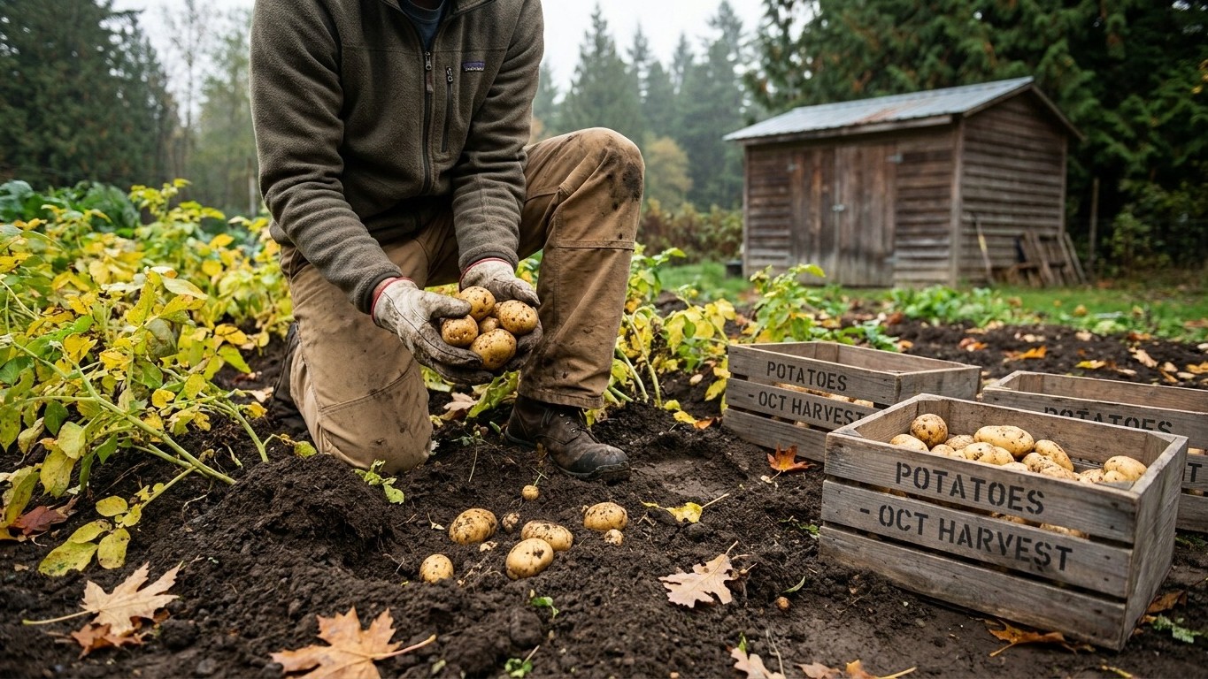 Harvesting and Storing Potatoes in British Columbia