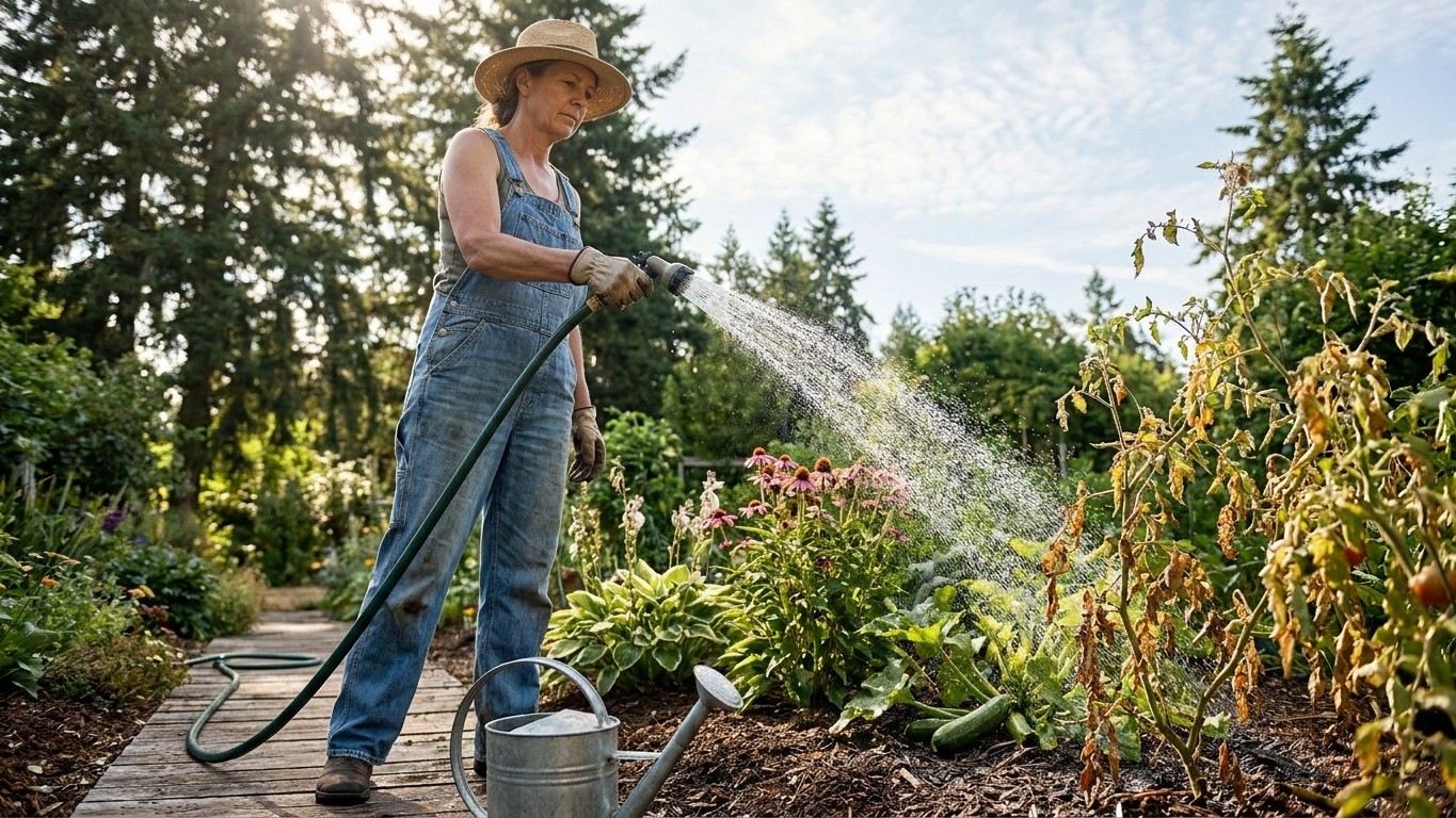 Watering Through a Dry Spell in British Columbia