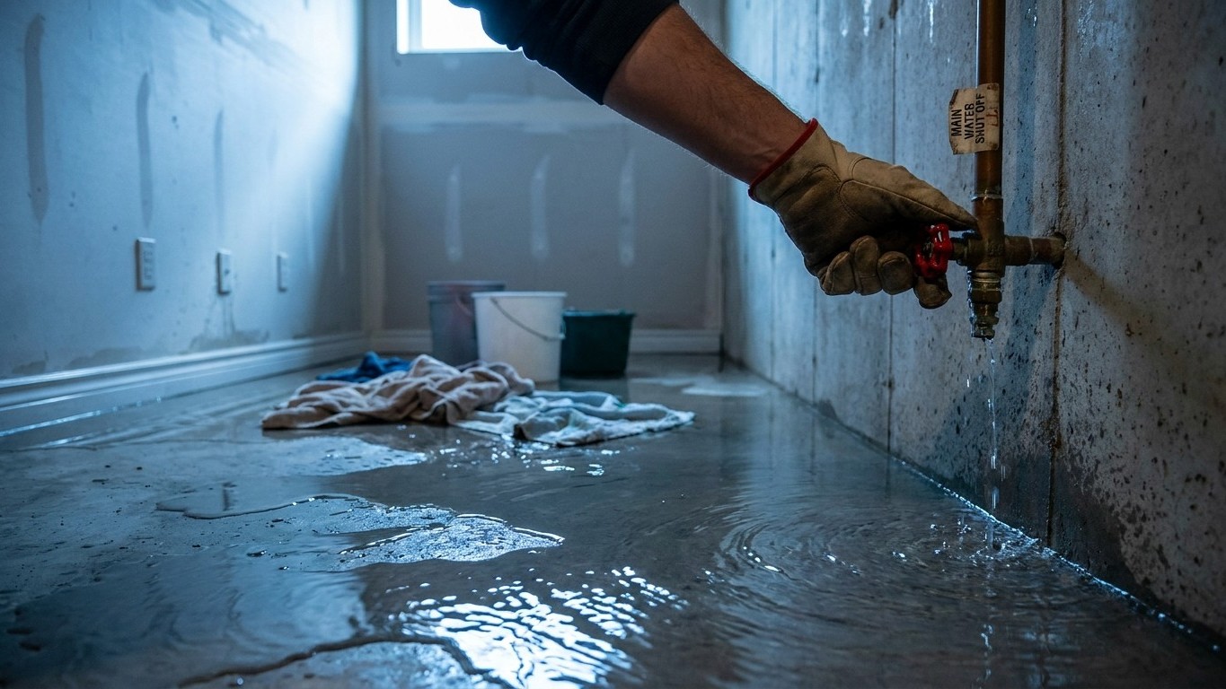 A Burst Pipe: The First Five Minutes