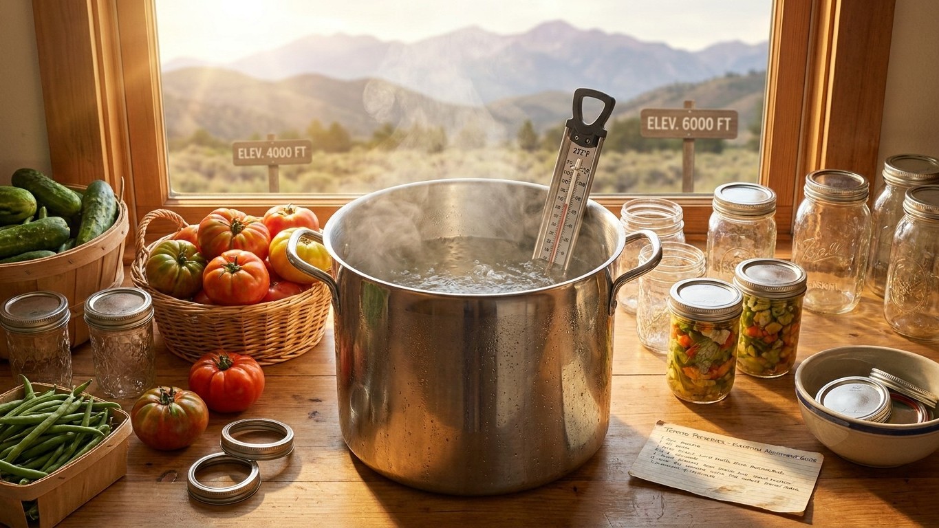 Canning at Altitude in California: What Your Elevation Changes