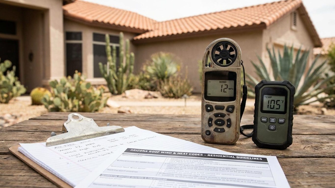 Roof Wind Speed and Heat Requirements in Arizona
