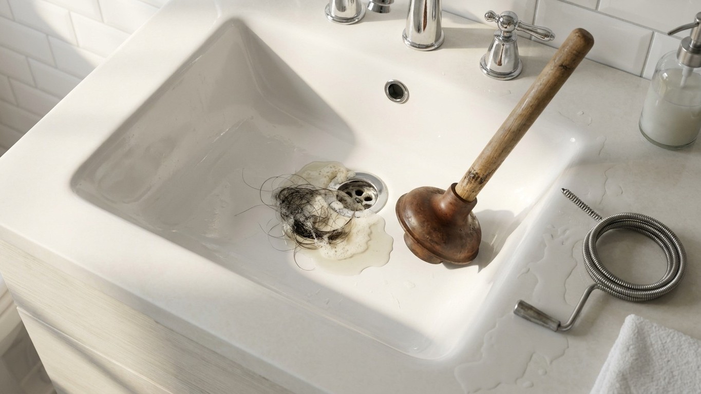A Clogged Drain: What Works and What Makes It Worse
