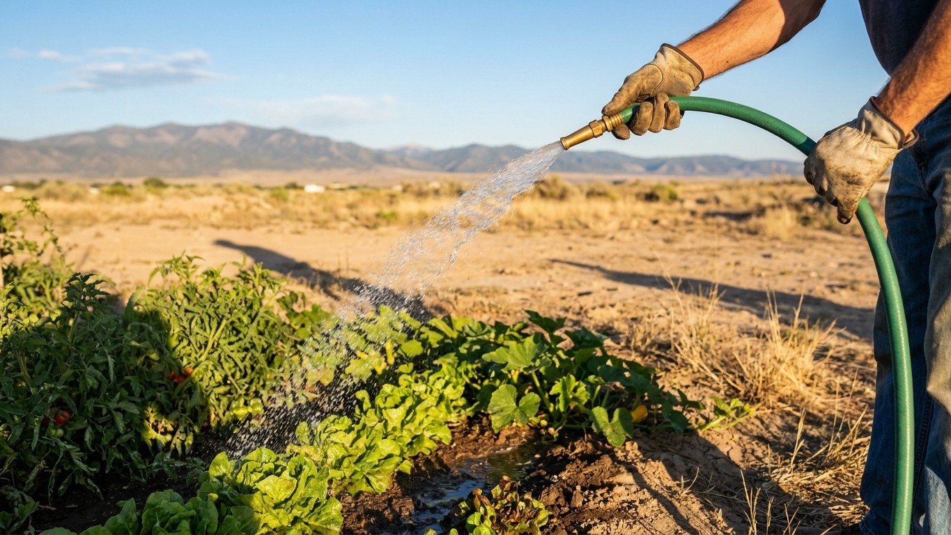 Watering Through a Dry Spell in Colorado
