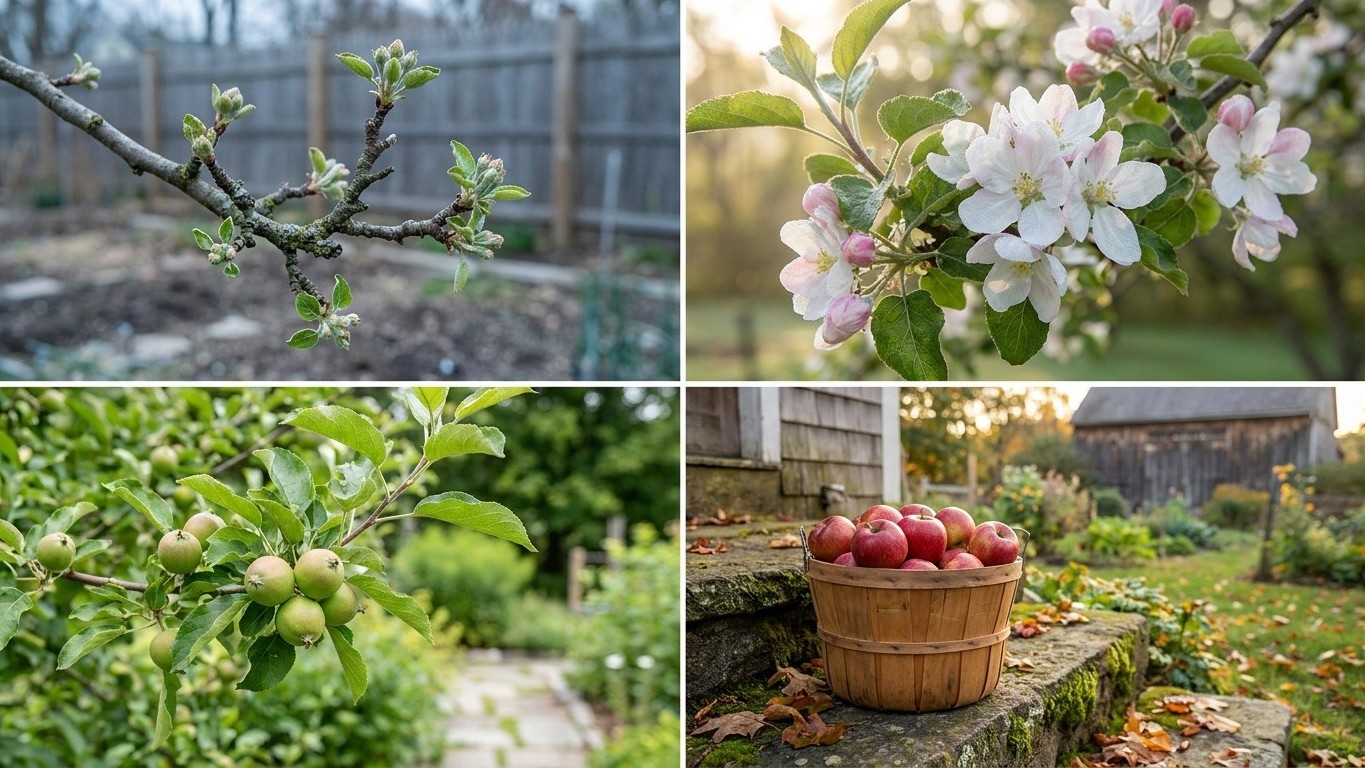 The Connecticut Apple Calendar, Stage by Stage