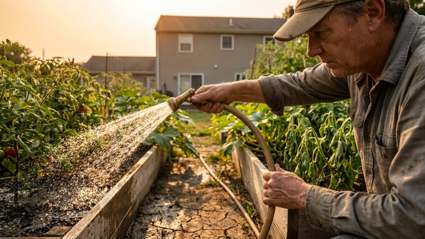 Watering Through a Dry Spell in Connecticut