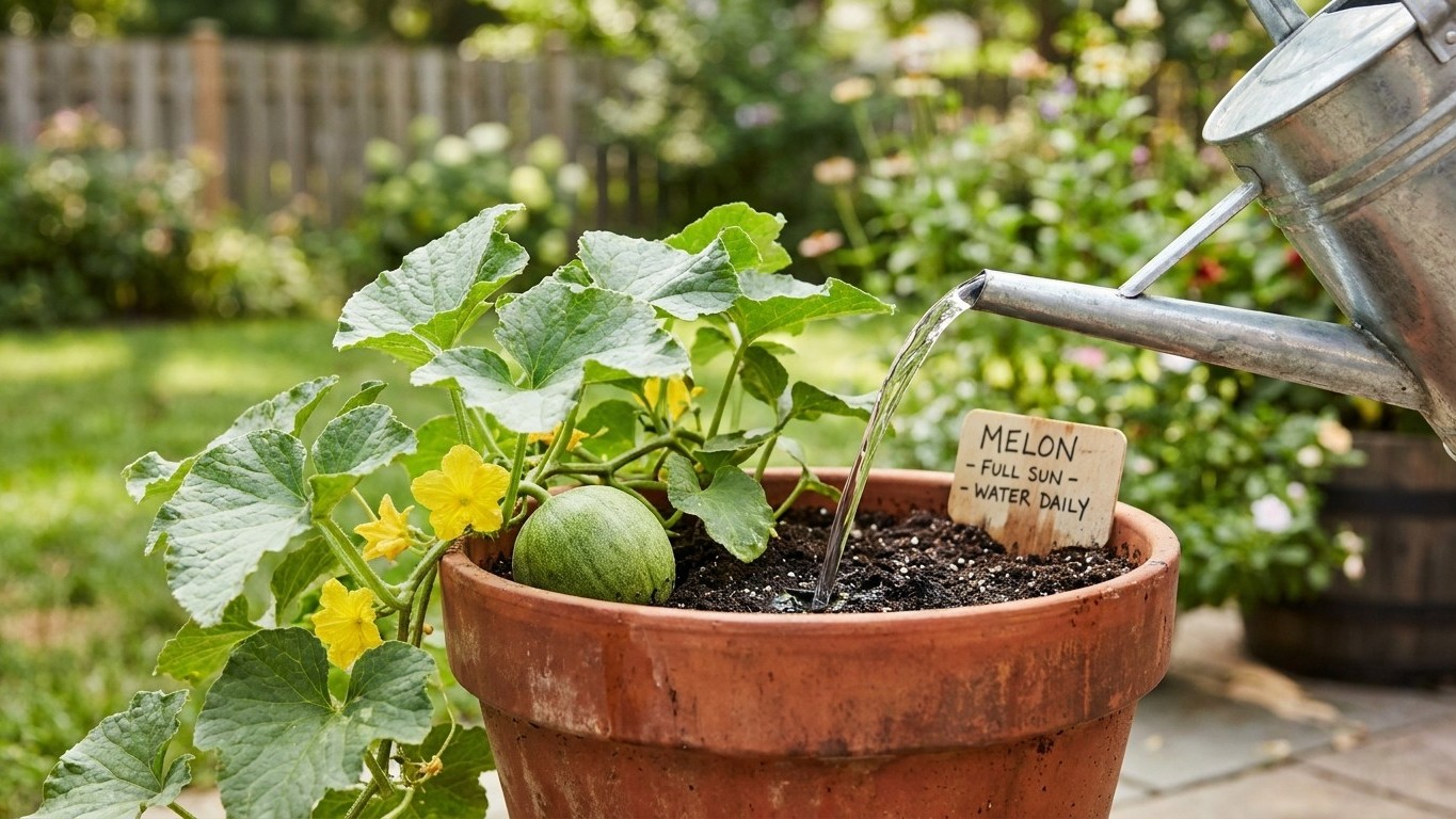 Melons in a Container: What It Takes