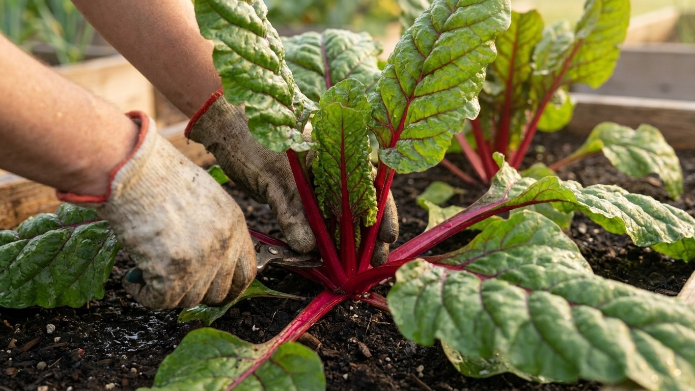 You Can Shear Swiss Chard to Two Inches — If You Spare One Point