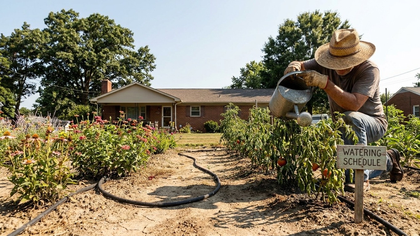 Watering Through a Dry Spell in Delaware