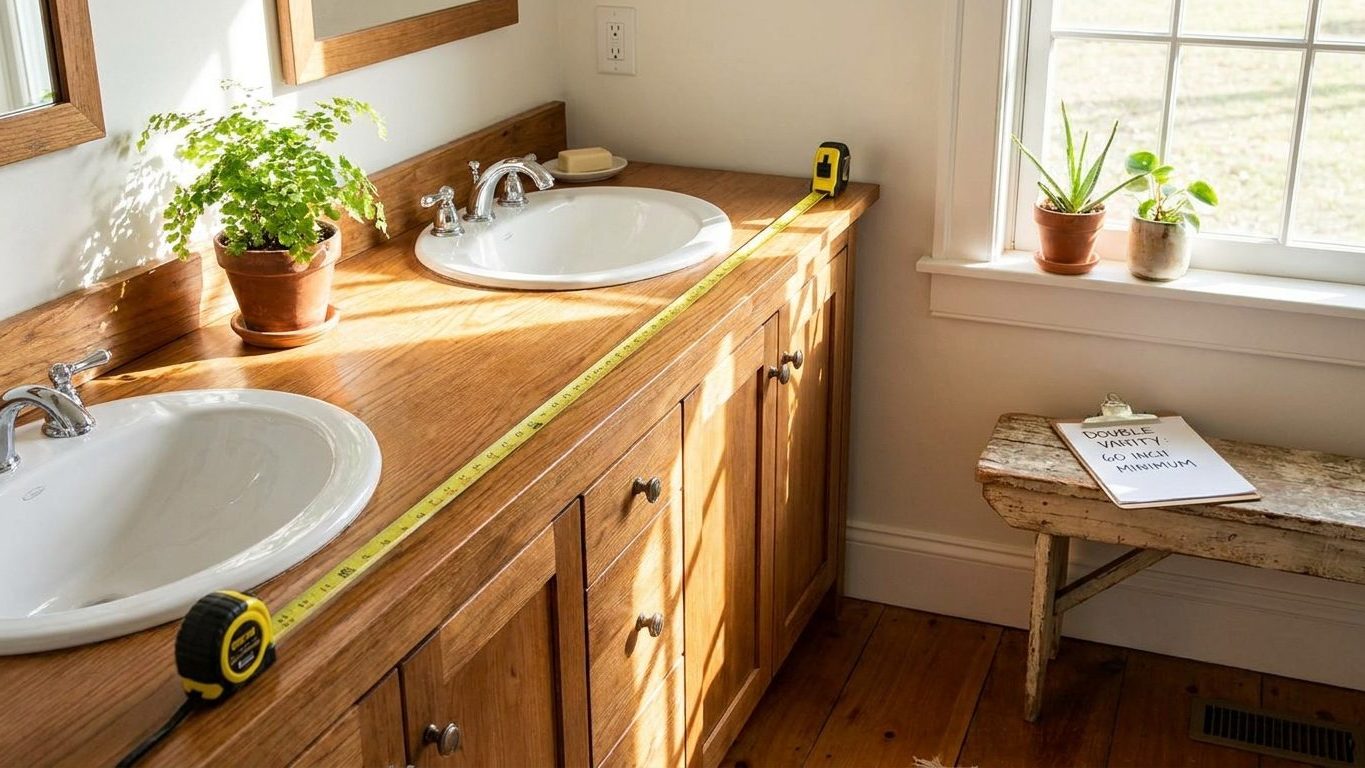 How Wide Does a Double Vanity Need to Be?