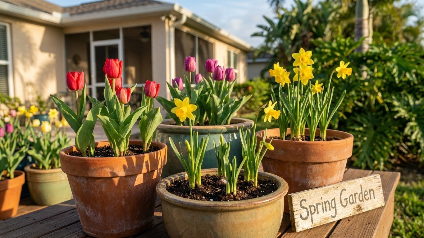 Growing Spring Bulbs in Containers in Florida