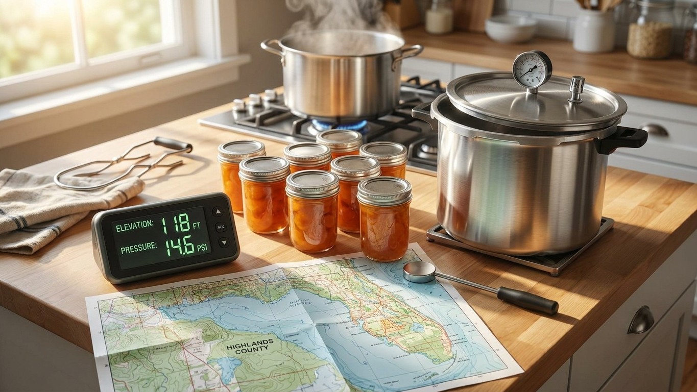 Canning at Altitude in Florida: What Your Elevation Changes