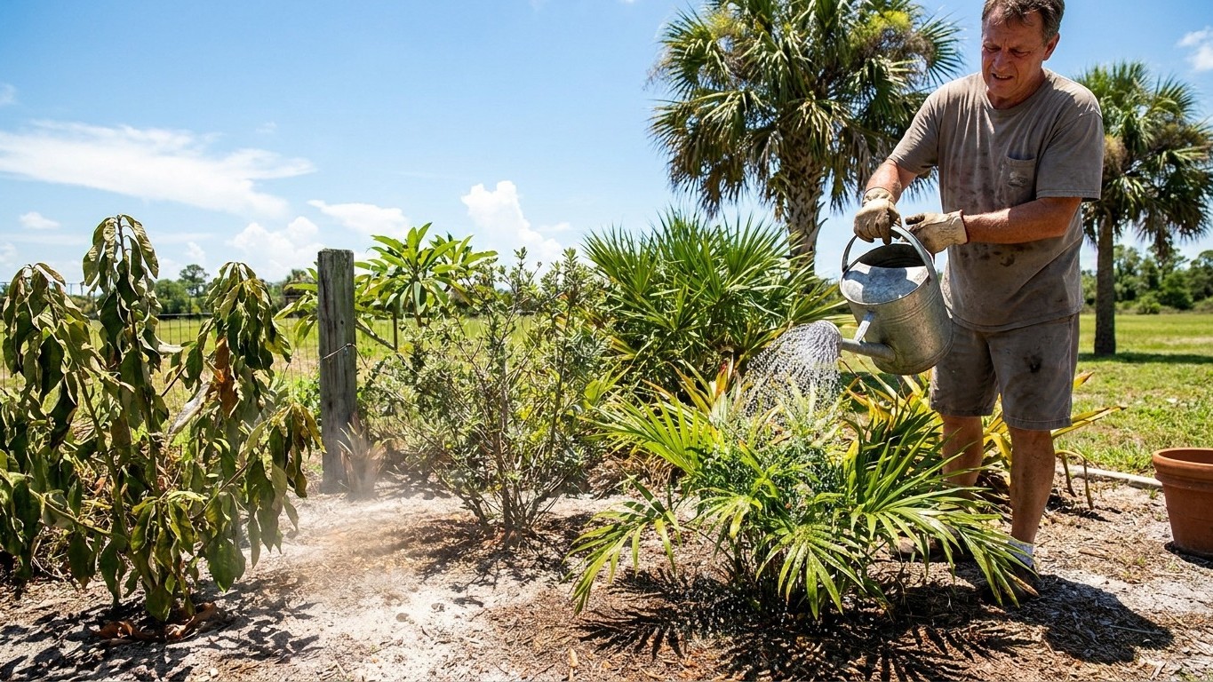 Watering a Garden in Florida: How Much, How Often, and the Local Rules