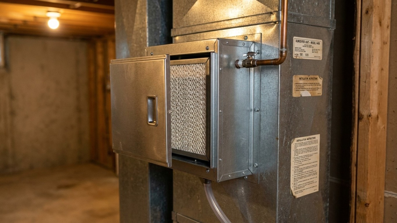 The Humidifier Bolted to Your Ductwork: How It Works and When to Shut It Off