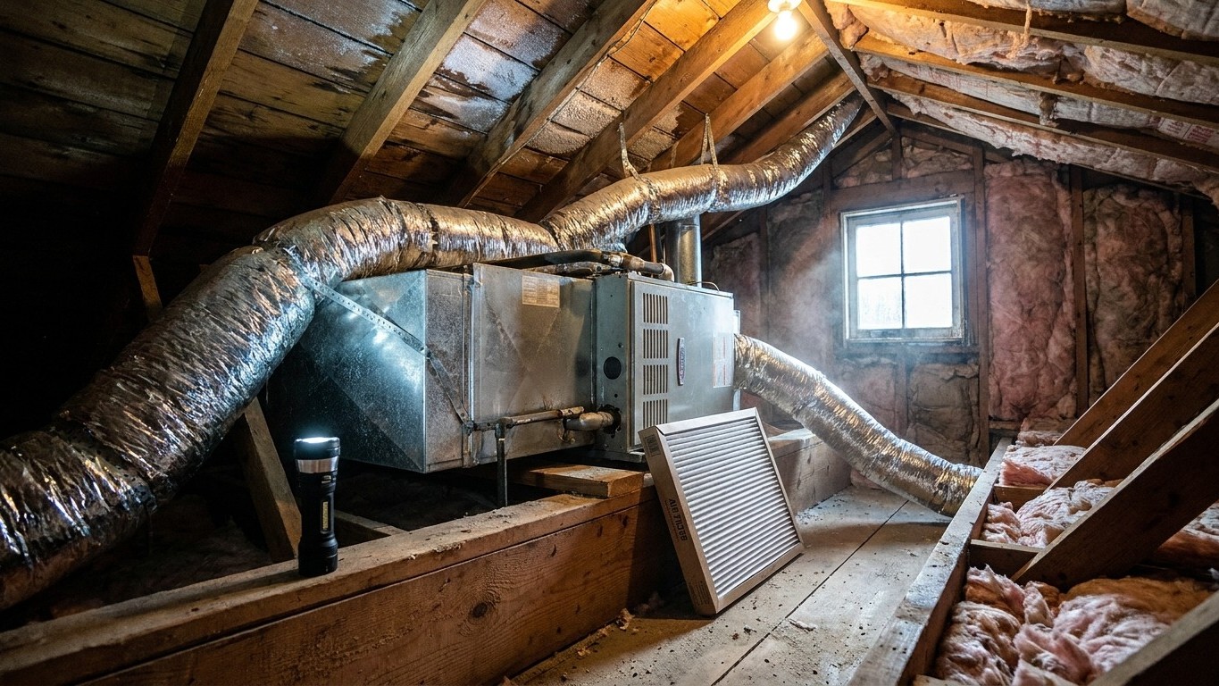 A Furnace in the Attic: What That Location Costs You