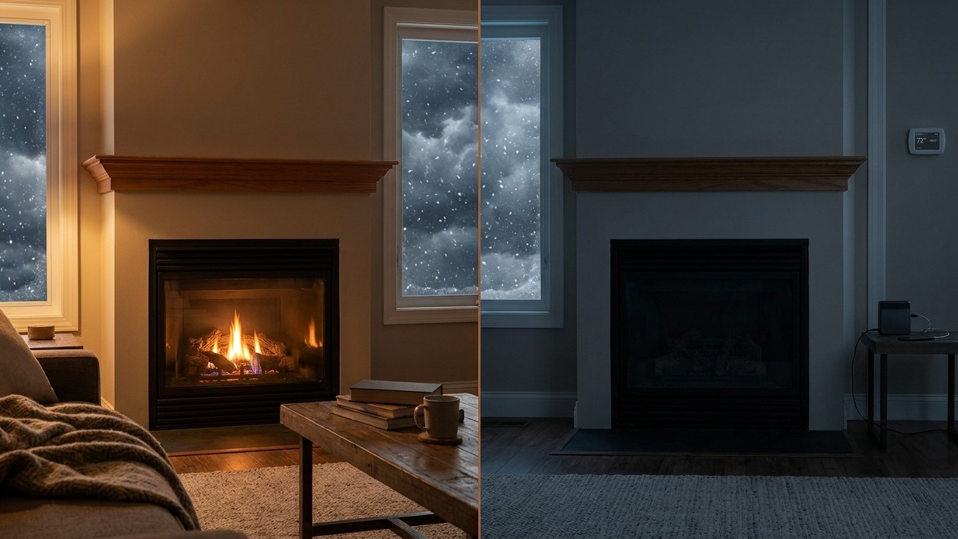 Does a Gas Fireplace Work in a Power Cut?