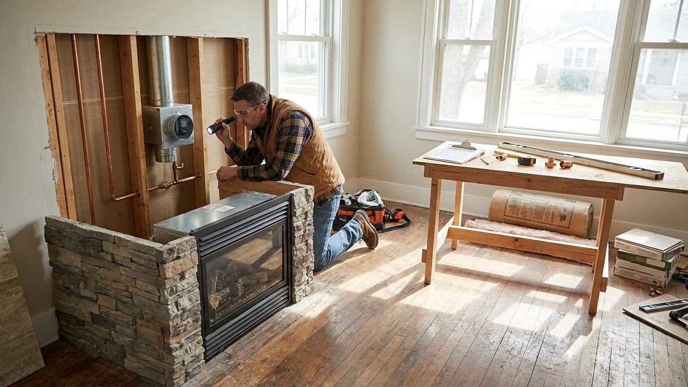 What Installing a Gas Fireplace Involves