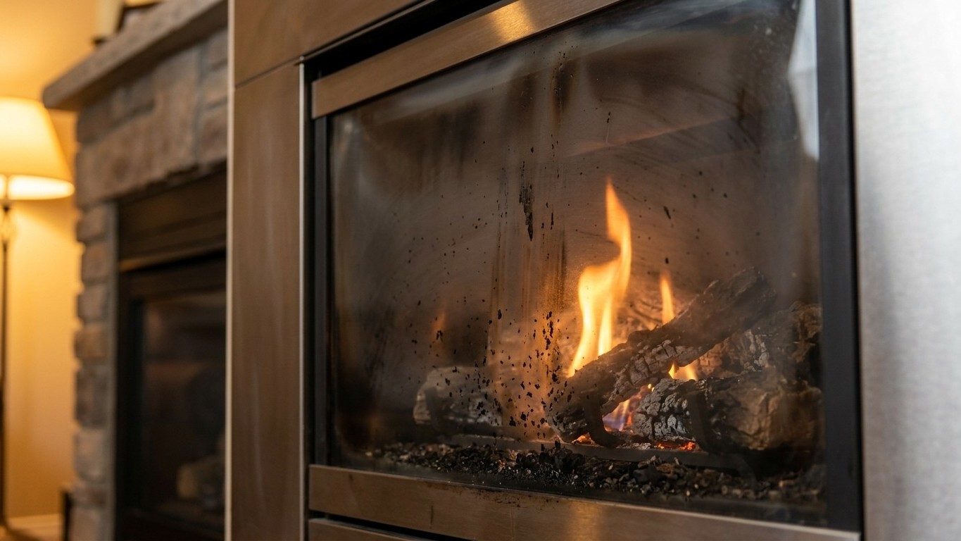Soot on a Gas Fireplace: What It Means