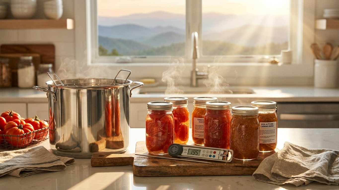 Canning at Altitude in Georgia: What Your Elevation Changes