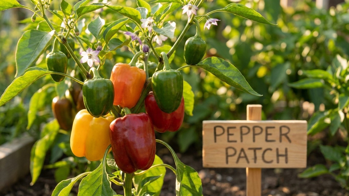 Harvesting Peppers: From Flower to Full Colour, and How to Keep Them
