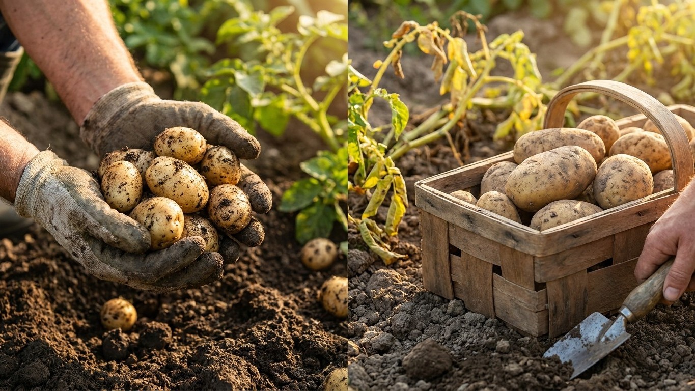 When to Dig Potatoes: New Potatoes or a Full Crop