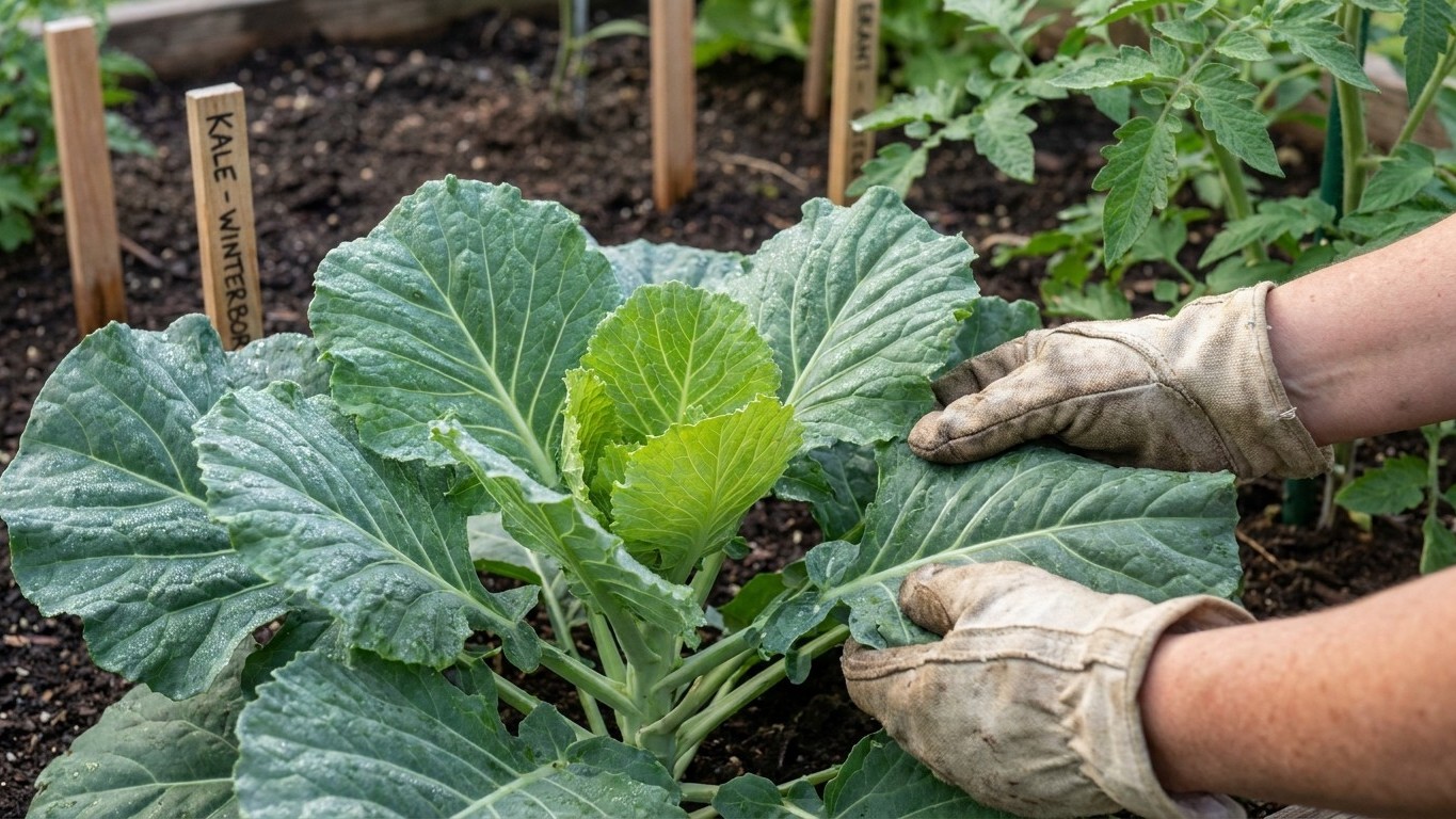 Picking Kale Leaf by Leaf, All Season Long