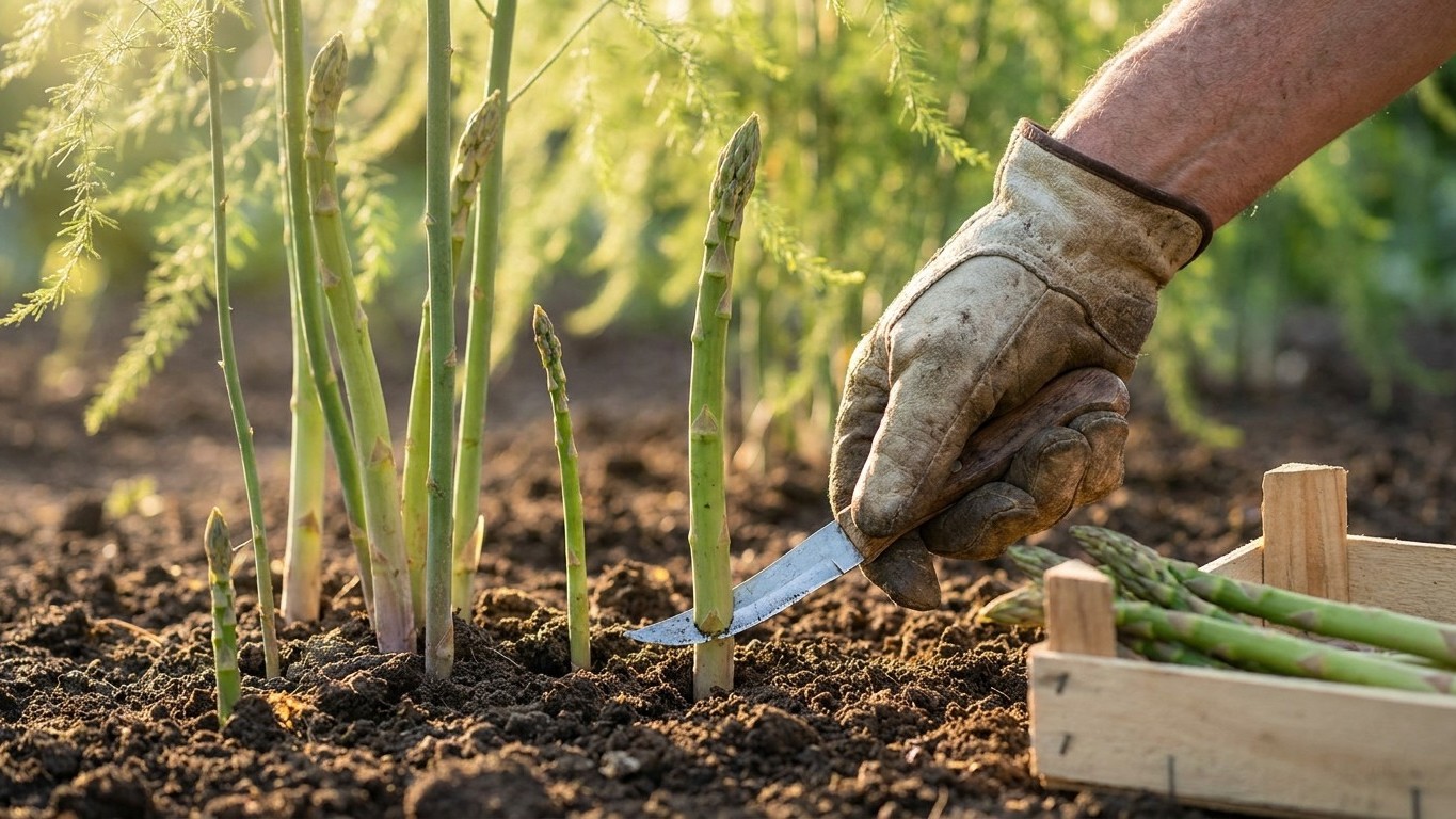Four Weeks, Then Six, Then Eight: the Asparagus Harvest