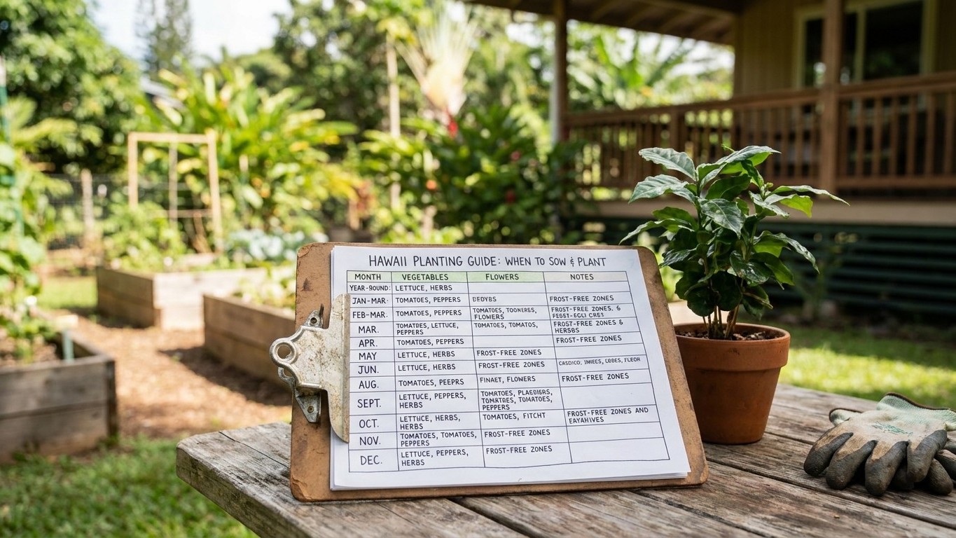 Hawaii Planting Calendar: When to Sow and Plant, Frost Dates Included