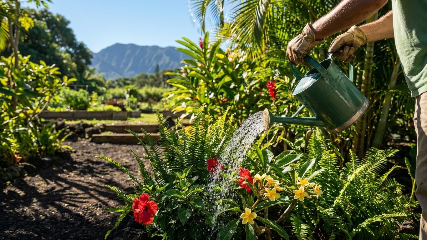 Watering a Garden in Hawaii: How Much, How Often, and the Local Rules