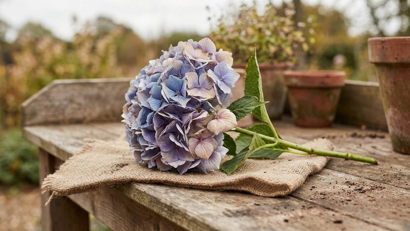 Drying Hydrangea Flowers So They Keep Their Colour