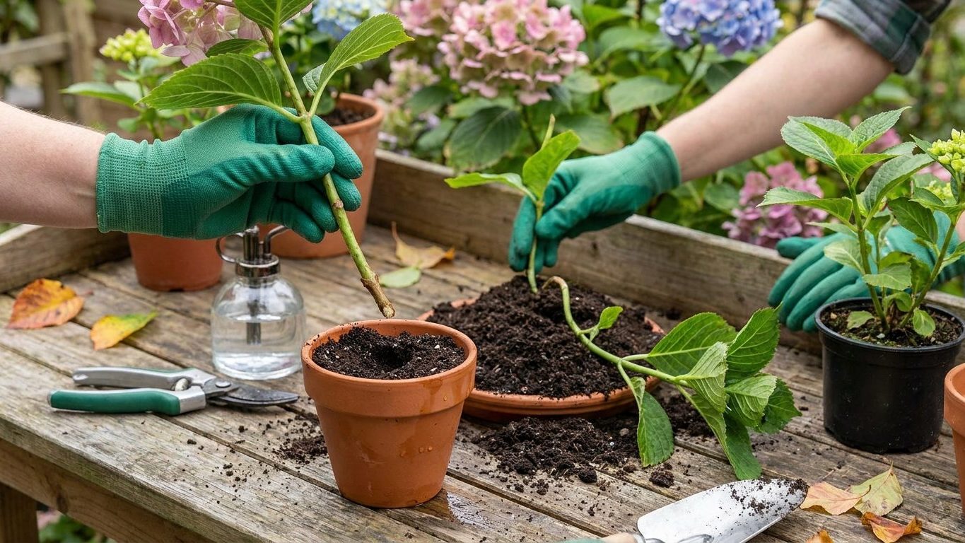 Growing Hydrangeas From Cuttings and by Layering