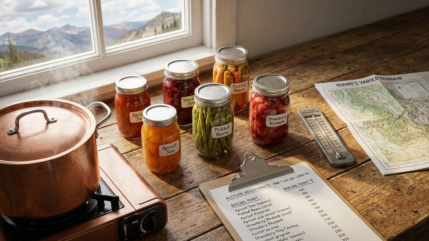 Canning at Altitude in Idaho: What Your Elevation Changes